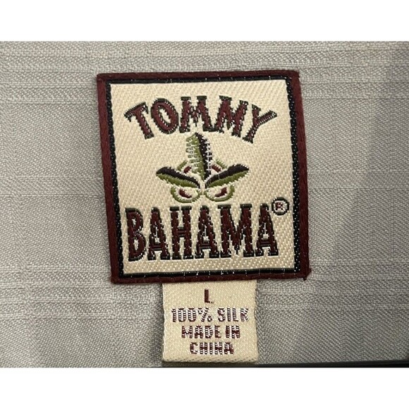 Tommy Bahama 100% Silk Hawaiian Floral Print Pattern Shirt L Tropical Water Lily - Picture 4 of 9